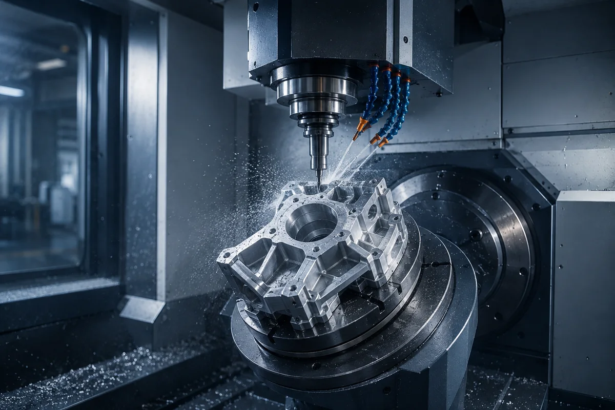 CNC machining workshop